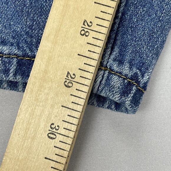 Pretty Little Thing Boyfriend Baggy Denim Jeans Women's US 10 Hi Rise Button Fly - Picture 12 of 16